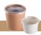 Упаковка для супов,каш,мороженого Eco Soup Econom 16C Крафт (d-75/h-100) 445мл(250шт)